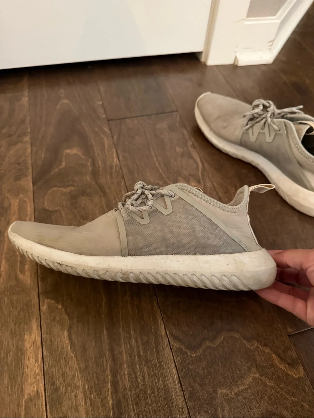 adidas Tubular Sneakers - Taupe/Beige - women’s 8.5